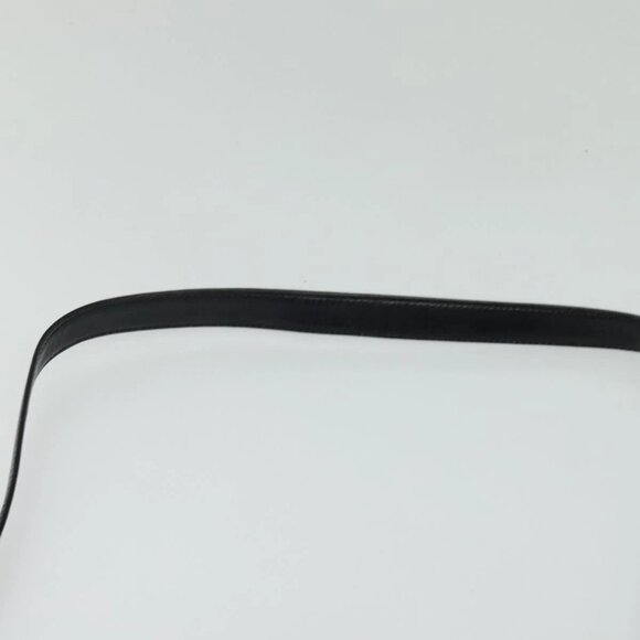 LOEWE Anagram Shoulder Bag Leather Black Gold Auth bs27097 - Picture 11 of 16